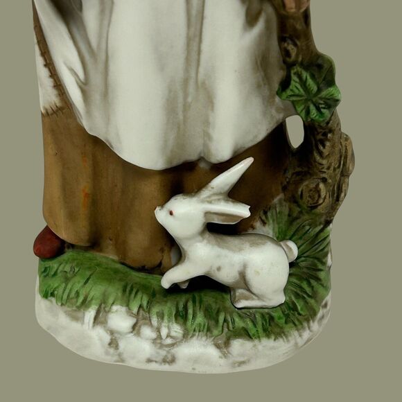 Lot Of 2 Vintage Homco Old Man & Woman 9” Hand Painted Porcelain Figurines - Picture 7 of 16